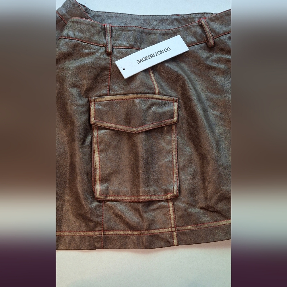 Princess Polly Brown Mini Skirt - Picture 8 of 15